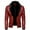 Red, variant on Kiplyki Clothes Men's Leather Vintage Steam Pocket Zipper Collar Punk Coat