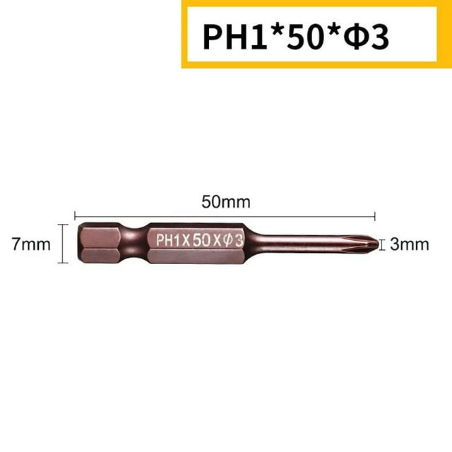 MYG 50mm 1/4 Pouce Visseuse Hexagonale Perceuse Électrique à Impact PH00 PH0 PH1 PH2