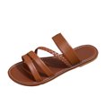 thumbnail image 3 of Willtoo Women's Strappy Slide Flat Sandal Comfortable Open Toe Summer Beach Vacation Shoes Dress Cute Slip On Braided Sandals, 3 of 5