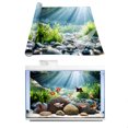 Aquarium Background, Morning Light Water Grass Creek Stone Fish Tank ...