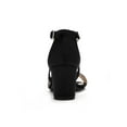 thumbnail image 2 of BLISSFUL STEP Women's Crisscross Strap Open Toe Block Heels Sandals, 2 of 6