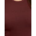 thumbnail image 5 of Agnes Orinda Plus Size Sweater Dress for Women Crewneck Sleeveless Knit Casual Sweater Tank Dress 3X Burgundy, 5 of 6