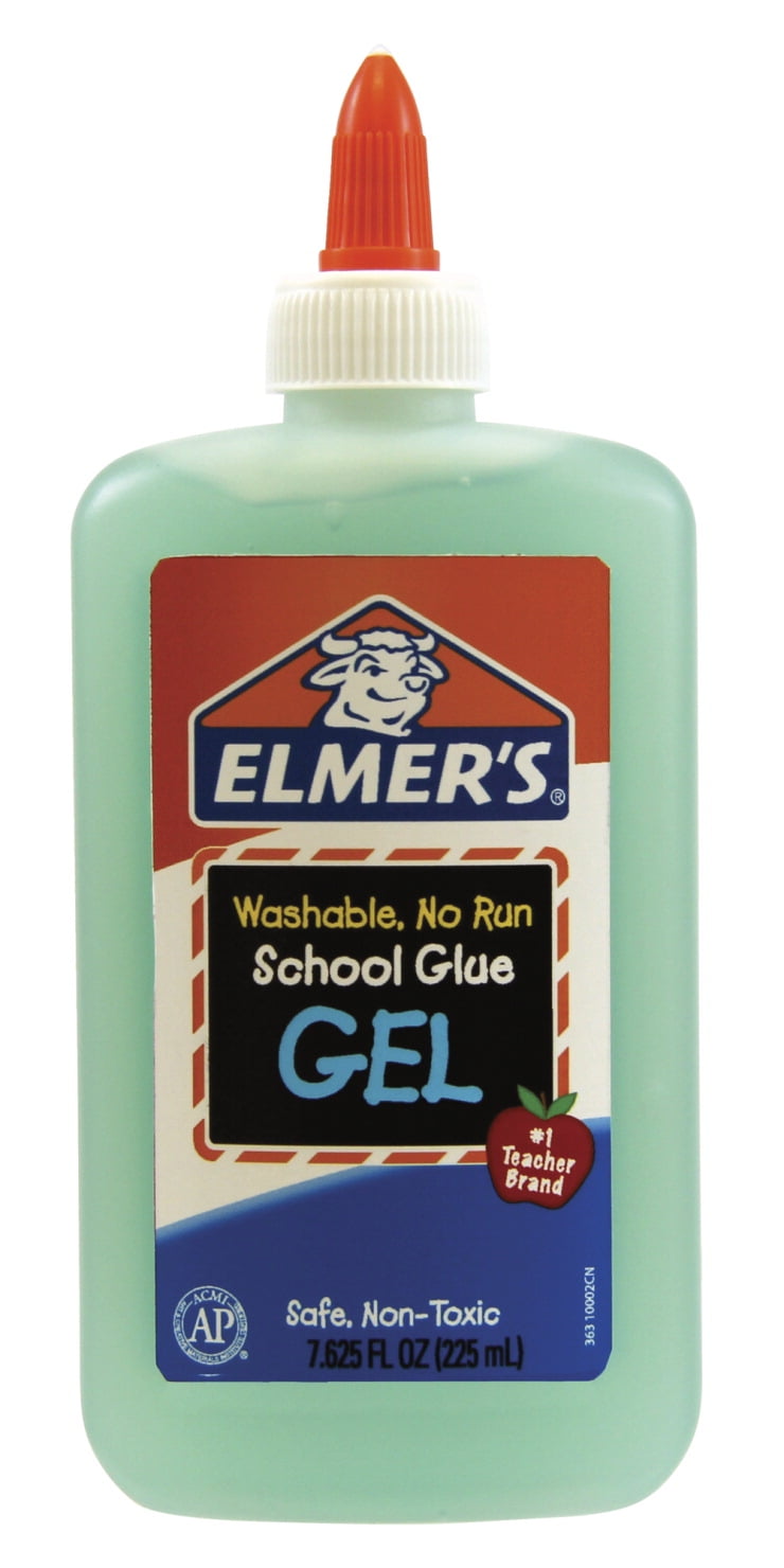 NonToxic Washable No Run School Glue Gel, 7.63 Oz. Squeeze Bottle, Blue And Dries Clear