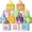 Color-A, variant on 24 Pack Easter Gift Bags with Handles, 8.3 x 7.8 x 6 inch Easter Bags for Kids, Non-woven Egg Hunt Baskets Empty, Gifts Wrapping, Party Supplies, Basket Container