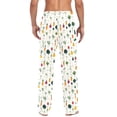 thumbnail image 4 of FORMRS Mens Pajama Pants with Pockets Sleepwear Lounge Bottoms Sizes S-2XL, Beige Vegetables Pattern, 4 of 7