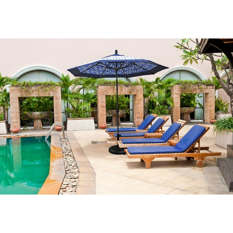 indigo patio umbrella 10'x13' Designer Rectangle AKZ+ Cantilever Its smooth Patio Umbrella - Sunbrella -