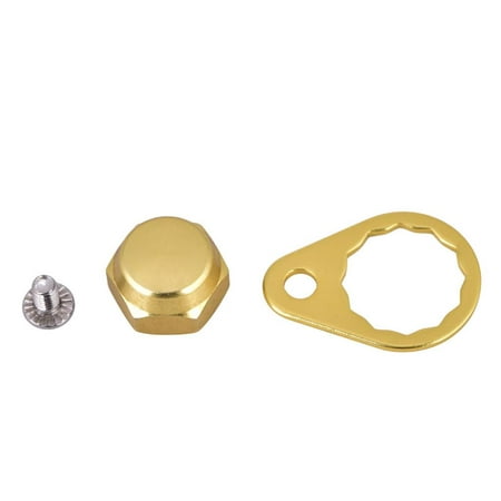 

Fishing Reel Handle Locking Plate Screw Nut Cap DIY Accessory (Gold-Right Hand)