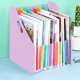 thumbnail image 5 of Estante organizador de archivos vertical | Portadocumentos inclinado A4 de gran capacidad | Carpeta de archivos de escritorio retráctil | Almacenamiento de plástico multicompartimento | Azul, Rosa, 5 of 6