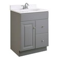 thumbnail image 6 of Design House 597179 Wyndham 24 Inch Unassembled 1-Door 2-Drawer Vanity without Top, Gray, 6 of 14