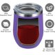 thumbnail image 3 of Copa para vino de 355 ml sin tallo y con tapa deslizante | De doble pared al vacío, de acero inoxidable | Se mantiene fría y caliente para vino, café, cócteles y bebidas | Perfecto para regalo, 3 of 8