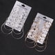 thumbnail image 2 of Juego de 6 pares de pendientes de moda, pendientes punk sencillos de moda, juego de pendientes grandes para mujer, juego de pendientes de gran tamaño, estilo versátil, 2 of 4