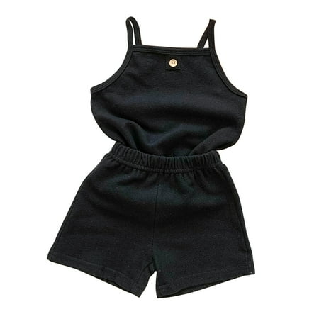 

HIBRO Baby Girls Spring Summer Solid Sleeveless Vest Sleepwear Outfits Pajamas Clothes Preemie Blanket Girl Matching Bow Blanket