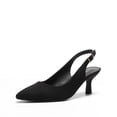 thumbnail image 1 of Zapatos DREAM PAIRS Tacones Kitten Slingback en Ante Negro, 1 of 7