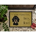 thumbnail image 3 of Smooth Black and Tan Dachshund Spoiled Dog Lives Here Door Mat, 3 of 4