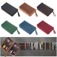 thumbnail image 2 of Traditional Fashion True Leather Pen Owner With Natural Oxidation Finish Flexible Writing Materials Planner, 2 of 9