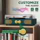 thumbnail image 2 of Tocadiscos de vinilo TANLANIN Vintage de 3 velocidades con altavoces, color verde, 2 of 8