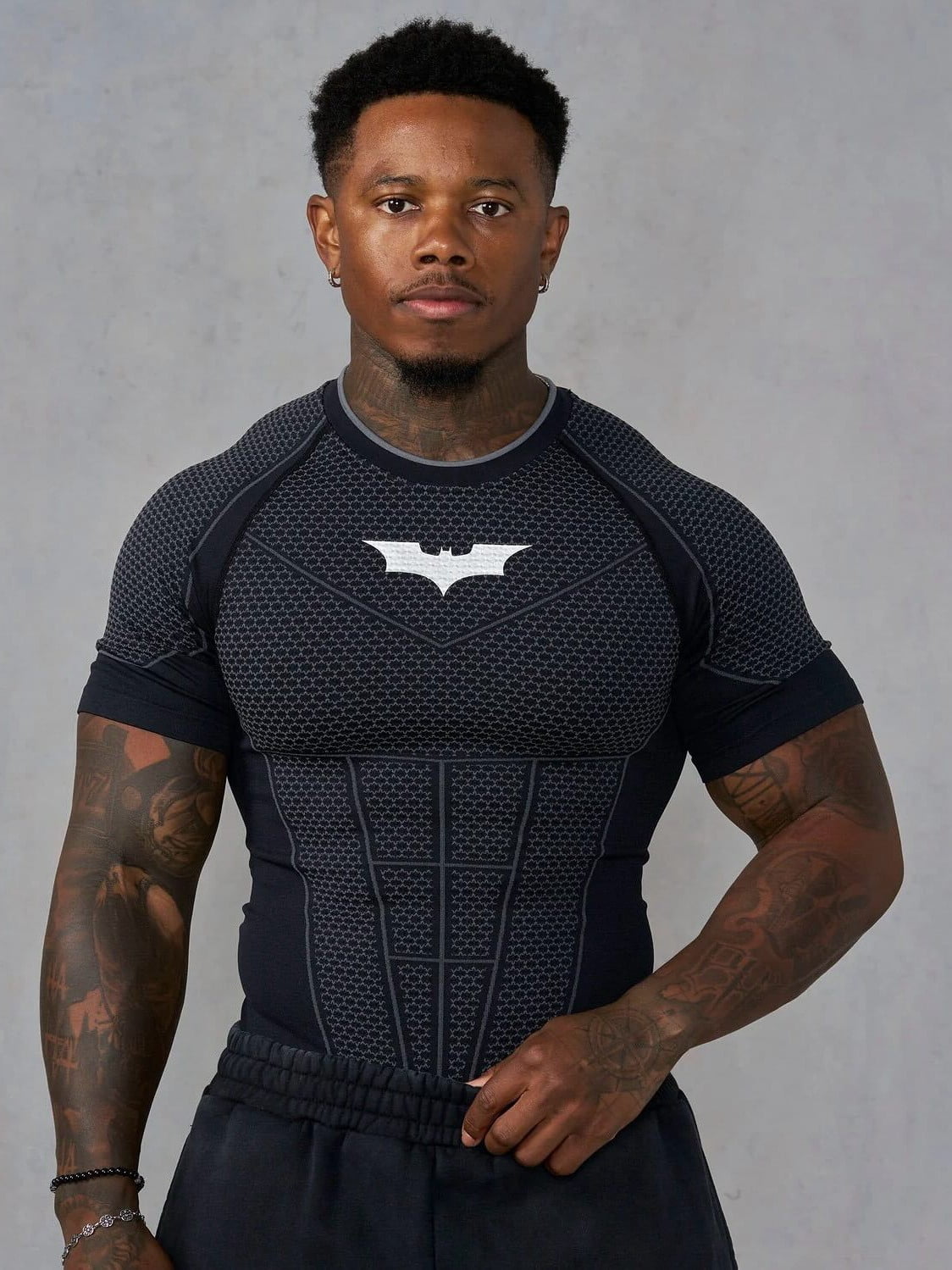 Men's Athletic Compression Short Sleeve Shirt, Breathable Quick Dry Gym Workout Top, Stretch Performance Sportswear for Gym and Sports