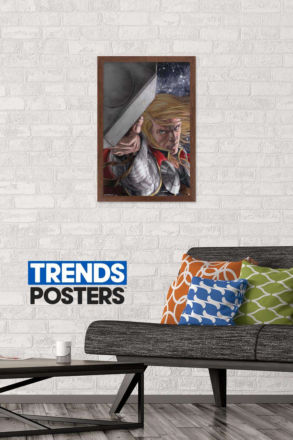 Marvel Comics - Thor - Astonishing 4 Wall Poster, 14.725" x 22.375", Framed