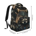thumbnail image 2 of Fotbe Tribal Style Raccoon Pattern Casual Backpack for School, Travel, and Outdoor Activities - Durable, Lightweight, and Comfortable, 2 of 5