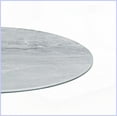 thumbnail image 5 of Space-Saving 17.5” Coffee Table with Gray Marble-Textured Top, Sturdy Steel Base & Easy-Clean Surface, 5 of 5