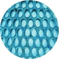 thumbnail image 1 of Ahgly Company Machine Washable Indoor Round Transitional Blue Area Rugs, 4' Round, 1 of 7