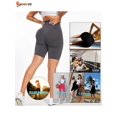 thumbnail image 6 of Spencer High Waisted Yoga Shorts for Women Tummy Control Butt Lifting Shorts Workout Scrunch Booty Leggings "L, Gray", 6 of 6