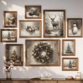 thumbnail image 2 of Pósteres artísticos de pared de Papá Noel, pintura en lienzo, Vintage, vacaciones, Navidad, pino, árbol, muñeco de nieve, invierno, habitación, decoración del hogar, regalo, 2 of 4