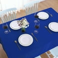 thumbnail image 2 of FOLINS&HOME Royal Blue Rectangle 60 x 84 Inch Tablecloth - Waterproof & Wrinkle Free Heavy Duty Washable Polyester Table Cloths for Party, Banquet, Dining - Rectangular/Square, 2 of 8