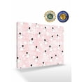 thumbnail image 2 of Christmas Winter Snowman Canvas Print Wall Art Xmas Snowflakes Pink Patches Pictures Painting Morden Artwork for Living Room Bedroom, Ready to Hang - 12"x16", 2 of 6