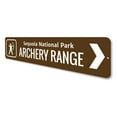 thumbnail image 4 of Archery Range Novelty Sign, Metal Wall Decor - 4x18 inches, 4 of 4