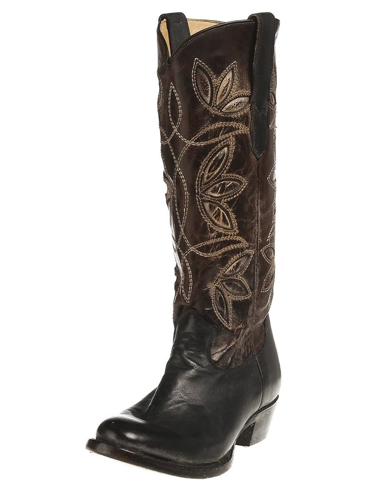Stetson Stetson Womens Black Leather 13In Legend Cowboy Boots 9