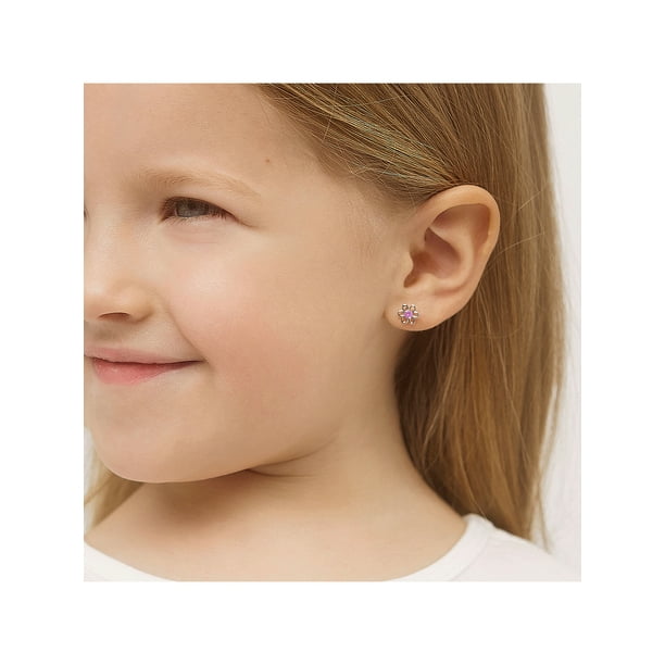 Yumilok Jewelry 925 Sterling Silver Cubic Zirconia Hollow Star Stud Earrings For Women