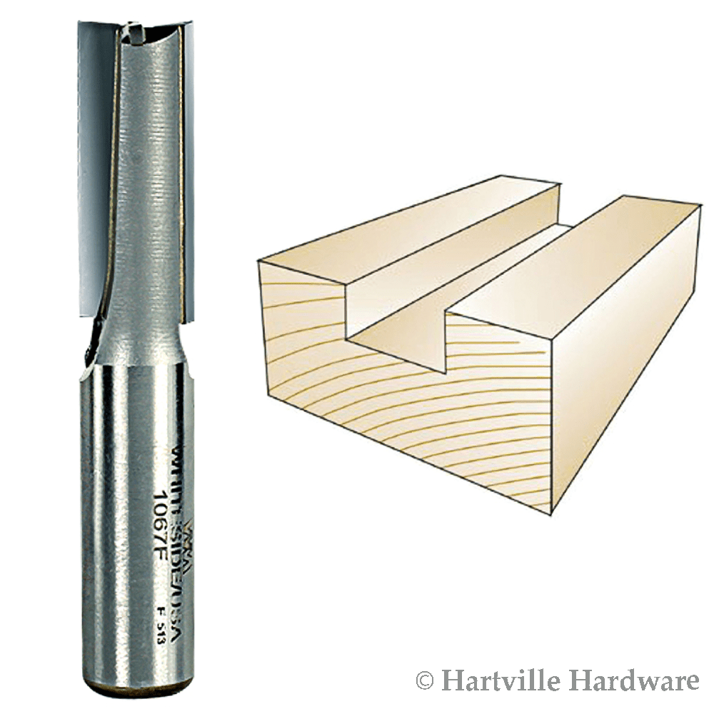 Whiteside Router Bits 1067F Straight Bit with Boring Point 1/2Inch