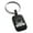 Black, variant on Stainless Steel Biohazard Death Skull Engraved Small Rectangle Dog Tag Charm Keychain Keyring
