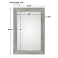 thumbnail image 3 of Uttermost Leiston Metallic Silver Mirror, 3 of 5