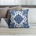 thumbnail image 6 of Blue And White Pioneer Flower Pillow Covers,Blue And White Pioneer Flower Throw Pillow Covers 18"×18" ,Living Room Sofa Couch Pillow Covers,Decorative Pillow Covers, 6 of 7