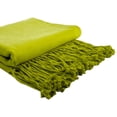 thumbnail image 3 of PiccoCasa 80/20 Viscose Derived from Bamboo Throw Blankets, 50" x 65", Green, 3 of 6
