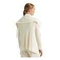 thumbnail image 2 of RALPH LAUREN Womens Ivory Thermal Textured Pocketed Drawstring Draped Collar Cardiga Long Sleeve Open Front Sweater M, 2 of 4