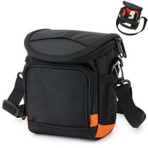 Deago Single Shoulder Crossbody Compact Camera Bag Case for Canon Nikon Sony SLR DSLR Mirrorless Cameras and Lenses, Black