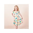 thumbnail image 4 of Girls Dress Hawaii Style Pineapple Leave Casual Colorful Sundress 6 Years, 4 of 7