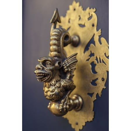 - LAMINATED POSTER Old Front Door Door Knob Door Handle Handle Brass Poster Print 24 x 36