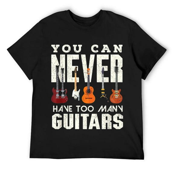 Guitar Player Never to many guitars guitarist T-Shirt Black