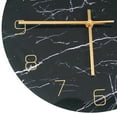 thumbnail image 4 of 12inch Marble Grain Analog Wall Clock for Living Room,Round Ultra-Thin Acrylic Silent Decorative Clock Battery Operated Black, 4 of 6