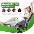 thumbnail image 3 of Lolsea Seat Cushion, Memory Foam Office Chair Cushion, Ergonomic Seat Cushion for Sciatica, Tailbone, Gray, 3 of 8