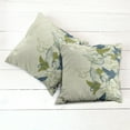 thumbnail image 2 of Ambesonne Birds Throw Pillow Cover 2 Pack, Flock of Flying Pigeons, 18", Green Teal Cream, 2 of 6
