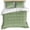 Green, variant on 3 Piece Pink Burlap Texture Duvet Cover Set Full Size, Microfiber Comforter/Quilt Cover with Corner Ties and 2 Pillowcases, Farmhouse Vintage Pink All Season Soft Bedding with Zipper Closure