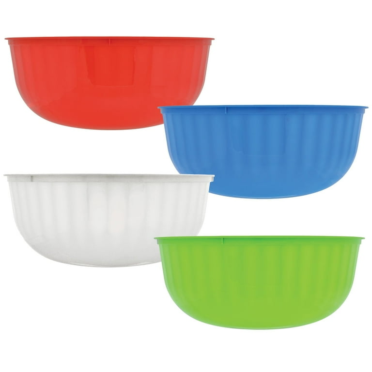 Large Colorful Plastic Bowls, 12-in.