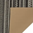 thumbnail image 2 of Hometrends Field Line Black Polyester Accent Rug, 2 of 4