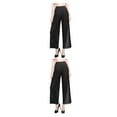 thumbnail image 1 of Greeniant Pantalones de playa para mujer Ropa de playa Pierna ancha Pantalones transparentes sueltos Negro L Type1 NO1 Greeniant CBP225470, 1 of 6
