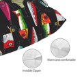 thumbnail image 3 of Fotbe Colorful Fishing Lures Funda de Almohada Decorativa Estilo Occidental, Lujo en Algodón, Fundas para Almohadas King, Cojín Estampado para Decoración del Hogar-20"x30", 3 of 6